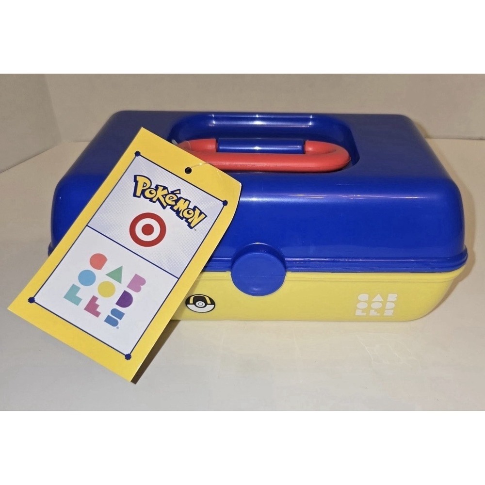Pokemon x Target Caboodles Case Blue/Yellow NEW